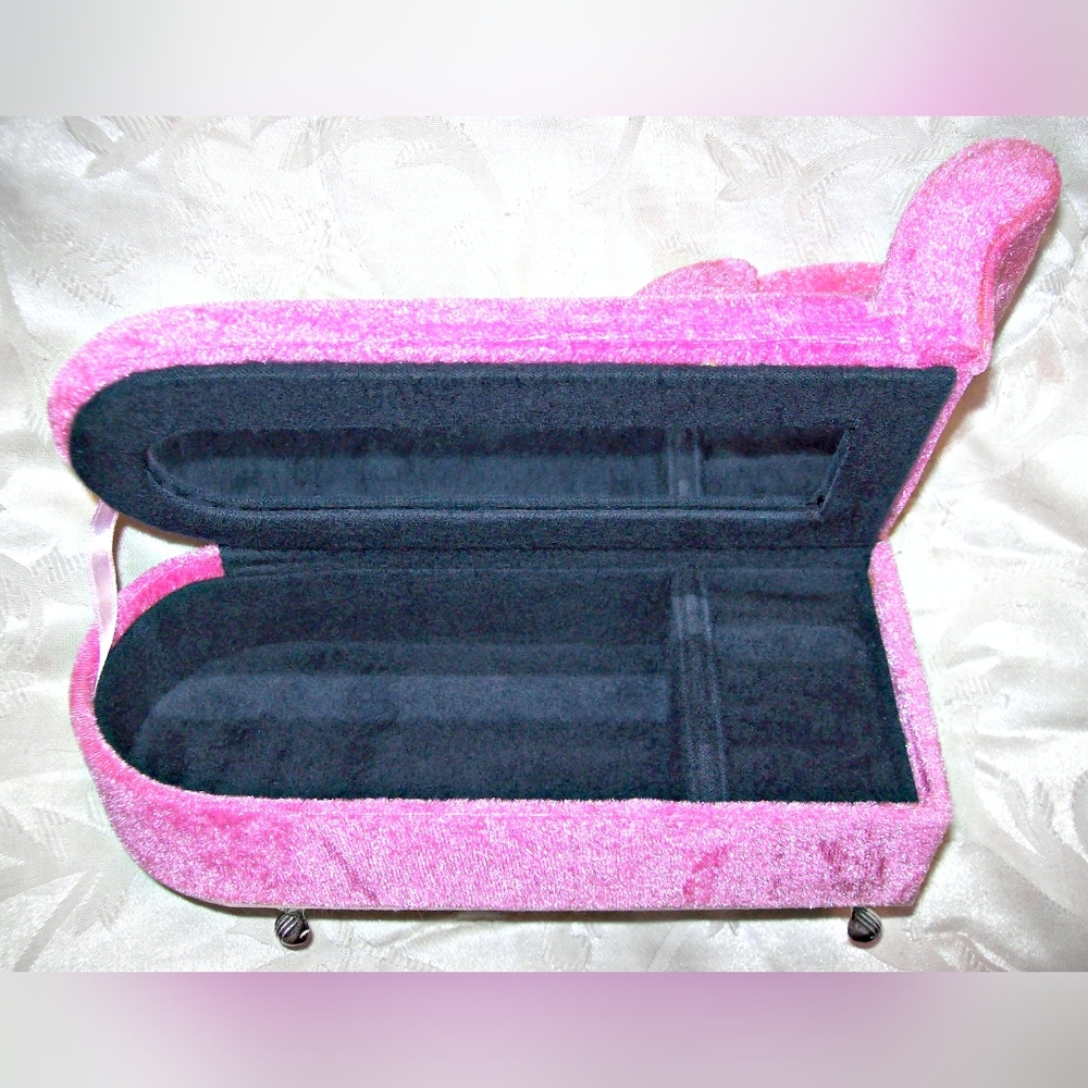 Pink Chaise Lounge Trinket/Jewelry Storage Box - Picture 2 of 4